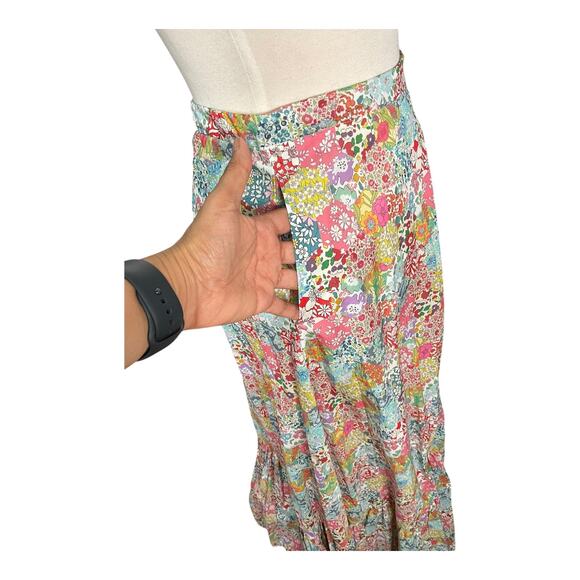 J.Crew x Liberty Fabric Floral Maxi Skirt Size 6 100% Cotton Lined Vintage Flora - Picture 3 of 14